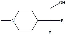 2,2-difluoro-2-(1-methylpiperidin-4-yl)ethan-1-ol 结构式