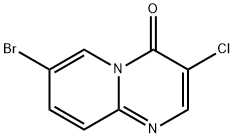 7-溴-3-氯-4H-吡啶并[1,2-A]嘧啶-4-酮 结构式