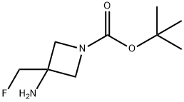 tert-butyl 3-amino-3-(fluoromethyl)azetidine-1-carboxylate 结构式