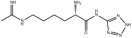 L-N6-(1-Iminoethyl)-Lysine-5-Tetrazole Amide Dihydrochloride 结构式