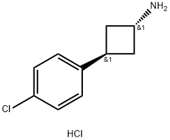 (1R,3R)-3-(4-氯苯基)环丁烷-1-胺盐酸 结构式