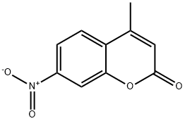 4-甲基-7-硝基香豆素 结构式