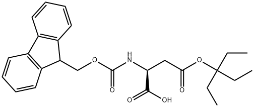 N-FMOC-L-ASPARTIC ACID 4-(1,1-DIETHYLPROPYL) ESTER 结构式