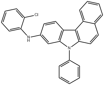 N-(2-氯苯基)-7-苯基-7H-苯并咔唑-9-胺 结构式