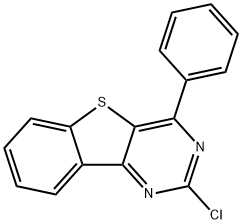 2-氯-4-苯基[1]苯并噻吩[3,2-D]嘧啶 结构式