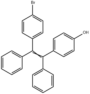 [1-苯基-1-(4-羟基苯)-2-苯基-2-(4-羟基苯)]乙烯 结构式