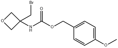 4-methoxybenzyl (3-(bromomethyl)oxetan-3-yl)carbamate 结构式