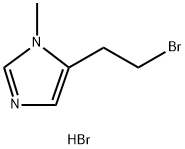 5-(2-溴乙基)-1-甲基-1H-咪唑氢溴酸盐 结构式