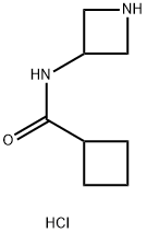 N-(吖丁啶-3-基)环丁甲酰胺盐酸 结构式