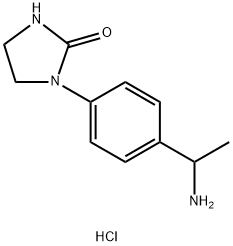 1-[4-(1-氨基乙基)苯基]咪唑烷-2-酮盐酸 结构式