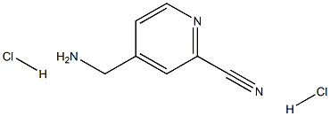 4-(氨基甲基)吡啶-2-甲腈二盐酸 结构式