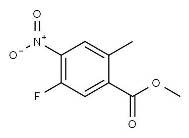 methyl 5-fluoro-2-methyl-4-nitrobenzoate 结构式