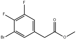 2-(3-溴-4,5-二氟苯基)乙酸甲酯 结构式