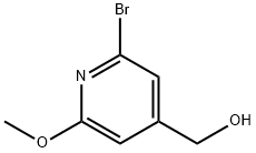 (2-溴-6-甲氧基吡啶-4-基)甲醇 结构式