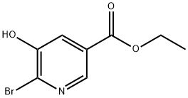 6-溴-5-羟基烟酸乙酯 结构式
