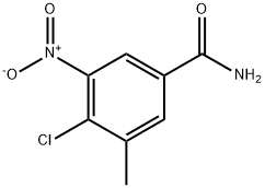 Benzamide, 4-chloro-3-methyl-5-nitro- 结构式