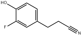 3-氟-4-羟基 - 苯丙腈 结构式