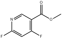 4,6-二氟吡啶-3-甲酸甲酯 结构式