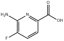 6-氨基-5-氟吡啶甲酸 结构式