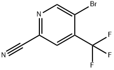 5-溴-4-(三氟甲基)吡啶-2-甲腈 结构式