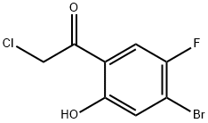 4'-Bromo-5'-fluoro-2'-hydroxyphenacyl chloride 结构式