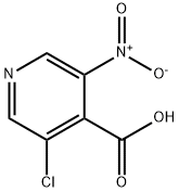 3-氯-5-硝基异烟酸 结构式