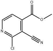 2-氯-3-氰基异烟酸甲酯 结构式