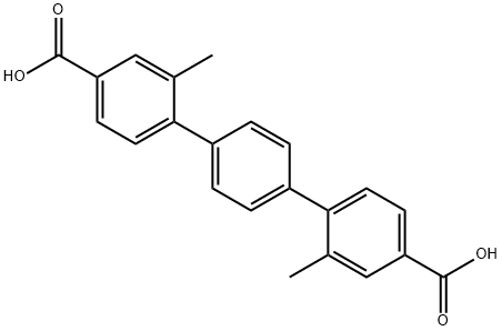 2,2''-dimethyl-[1,1':4',1''-terphenyl]-4,4''-dicarboxylic acid 结构式