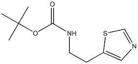 tert-butyl 2-(thiazol-5-yl)ethylcarbamate 结构式