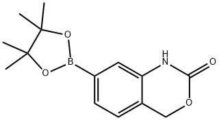 2-氧代-2,4-二氢苯并[D][1,3]噁嗪-7-硼酸频哪醇酯 结构式