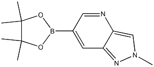 2-methyl-6-(tetramethyl-1,3,2-dioxaborolan-2-yl)-2H-pyrazolo[4,3-b]pyridine 结构式