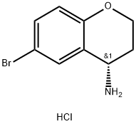 (S)-6-溴色满-4-胺盐酸盐 结构式