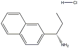 (S)-1-(萘-2-基)丙-1-胺盐酸盐 结构式