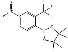 4-NITRO-2-(TRIFLUOROMETHYL)PHENYLBORONIC ACID, PINACOL ESTER 结构式