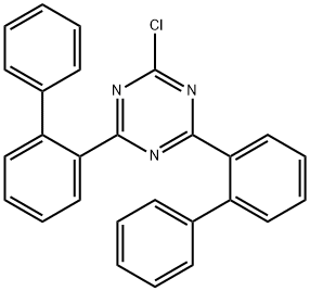 2-Biphenyl-2-yl-4-biphenyl-3-yl-6-chloro-[1,3,5]triazine 结构式