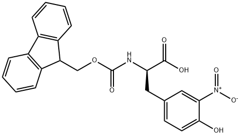 FMOC-D-3-硝基酪氨酸 结构式