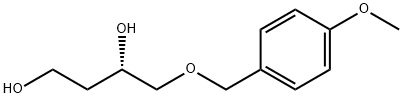 (S)-4-(4-甲氧基苄氧基)-1,3-丁二醇 结构式