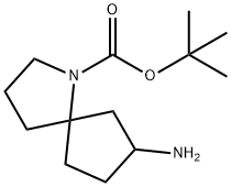 tert-butyl 7-amino-1-azaspiro[4.4]nonane-1-carboxylate 结构式