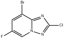 8-Bromo-2-chloro-6-fluoro-[1,2,4]triazolo[1,5-a]pyridine 结构式