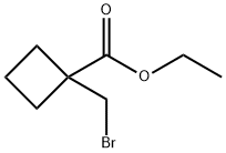 ethyl 1-(bromomethyl)cyclobutane-1-carboxylate 结构式