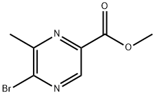 5-溴-6-甲基吡嗪-2-羧酸甲酯 结构式