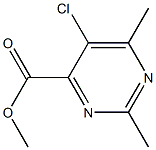 5-氯-2,6-二甲基嘧啶-4-羧酸甲酯 结构式