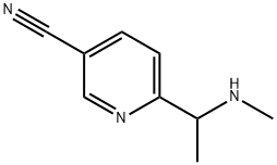 6-(1-(methylamino)ethyl)nicotinonitrile 结构式