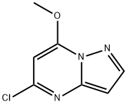 5-氯-7-甲氧基吡唑并[1,5-A]嘧啶 结构式