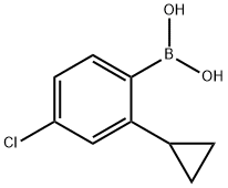 (4-氯-2-环丙基苯基)硼酸 结构式