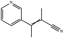 2-methyl-3-(pyridin-3-yl)but-2-enenitrile 结构式
