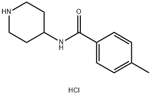 4-甲基-N-(哌啶-4-基)苯甲酰胺盐酸 结构式