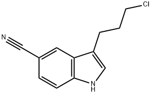 3-(3-chloropropyl)-1H-indole-5-carbonitrile 结构式