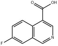 7-氟异喹啉-4-羧酸 结构式