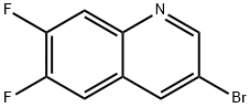 3-溴-6,7-二氟喹啉 结构式